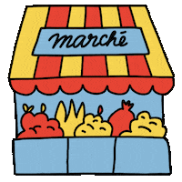 Paris Market Sticker