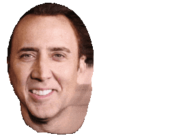 Nicolas Cage Flirt Sticker