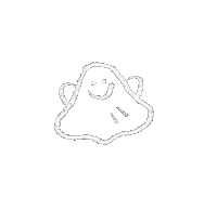tamaneko ghost tama obake tamaneko Sticker