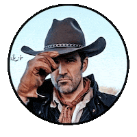 Hope Valley Cowboy Sticker