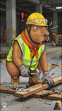 Accident Capybara GIF