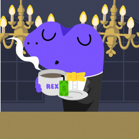 Flexing High Tea GIF by CoinGecko