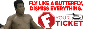 Dismiss Muhammad Ali Sticker by Fyourticket