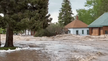 Flooding Near Yellowstone Washes Away Buildings in Red Lodge, Montana