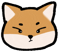 Angry Fox Sticker
