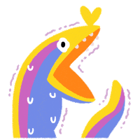 Marine Life What Sticker by pikaole