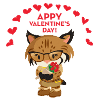 valentines day love Sticker by AppExchange