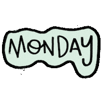Days Of The Week Ugh Sticker by rainydayink