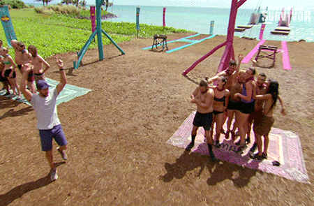 dance hug GIF by Australian Survivor