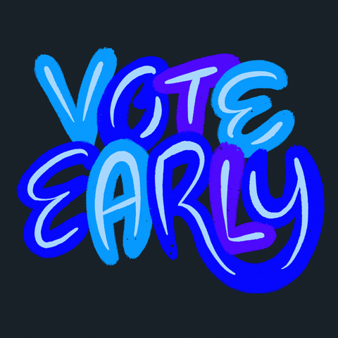 Vote Early Smiley Face GIF by Creative Courage