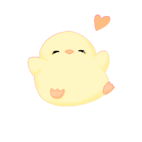Heart Chicken Sticker