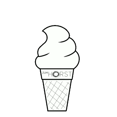 thermenhotelvierjahreszeiten white pizza black and white ice cream Sticker