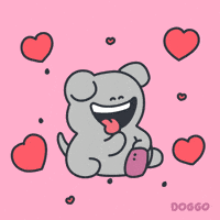 toffersdoggo love dog i love you love you GIF