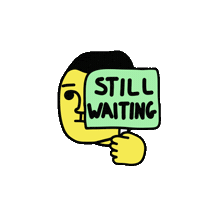 Bored Hold On Sticker