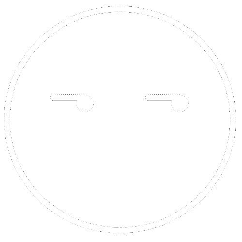 _NEUBLCK smile white face emoji Sticker