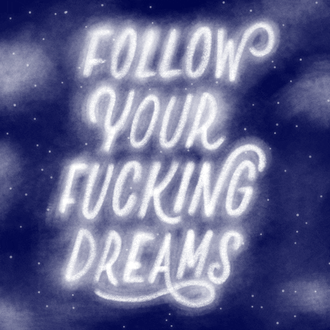 pinkartmachine giphyupload space dreams inspirational GIF