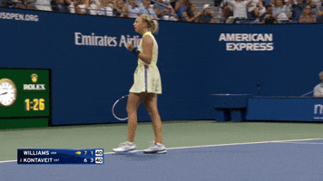 Kontaveit Celebrates a Tough Point