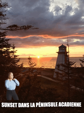 tourismePA giphyupload sunset pa péninsule acadienne GIF