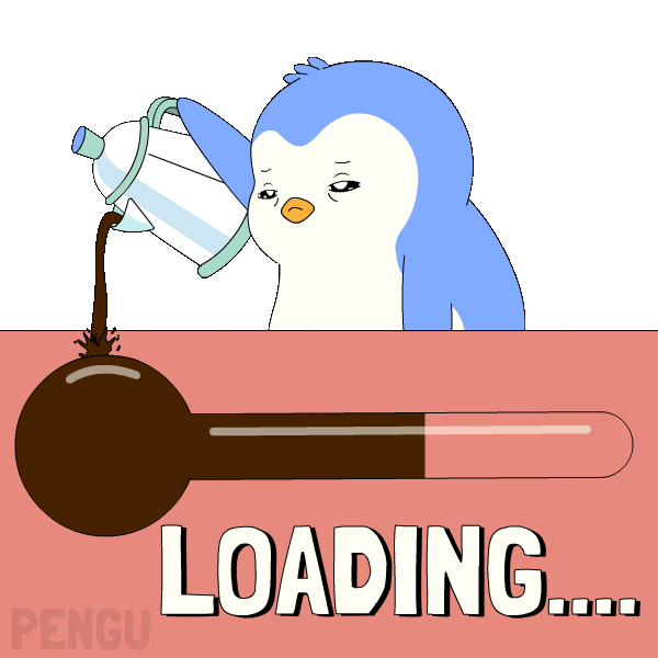 Sleepy Coffee Time Sticker by Pudgy Penguins