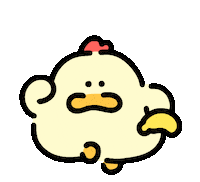Chicken Character Sticker