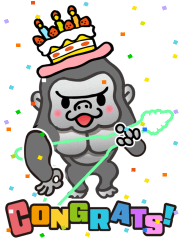 Happy Birthday Party Sticker