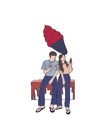 Ice Cream Love Sticker