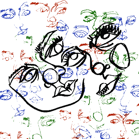 nafifan giphyupload portrait blinking faces Sticker