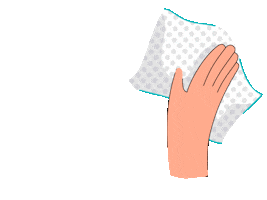 kubwipes hand hands shine clean Sticker