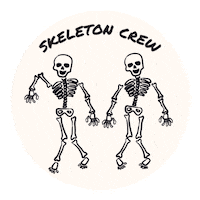 Skeleton Crew Dance Sticker by Qwick