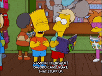 bart simpson laughing GIF