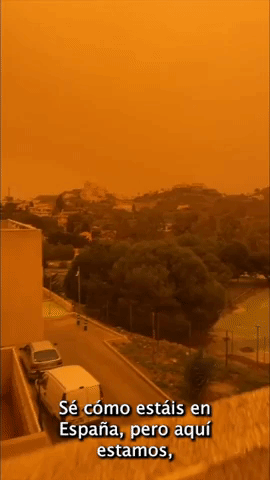 Sahara Dust Storm Colors Skies Magnificent Orange 
