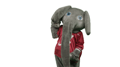Alabama Football Point Sticker by The University of Alabama