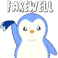 Sad Wave Sticker by Pudgy Penguins