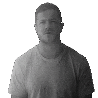 Dan Reynolds Eyes Closed Sticker by Imagine Dragons