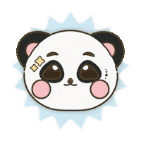 lightupkshop star panda happy face lumi Sticker