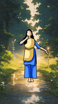 Dancing Girl Art GIF