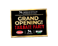 Monogram Grand Opening Sticker by Gerhards