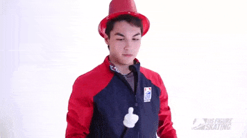 usfigureskating laughing silly nose team usa GIF