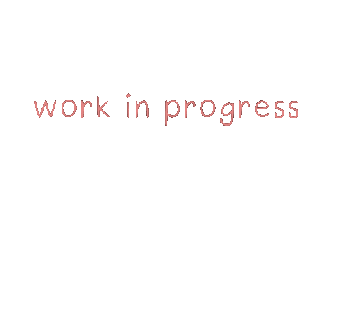 Work In Progress Love Sticker by ArtCloud.lk
