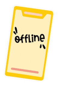 KathyUrsinus cellphone handy feierabend offline Sticker