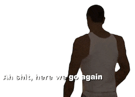 Ah Shit Here We Go Again San Andreas Sticker by Marcelo TNS