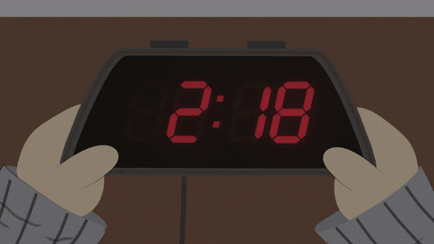alarm clock GIF by South Park 