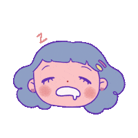 Tired Sleep Sticker