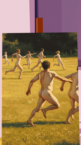 Art Running GIF