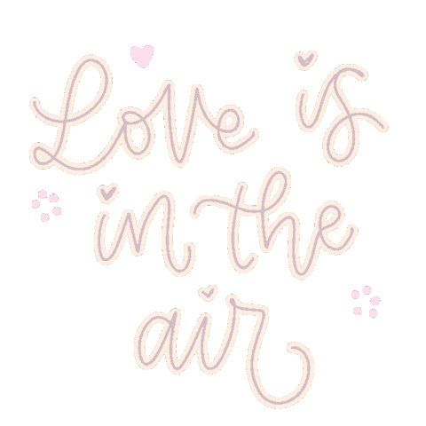 Love Is In The Air Hearts Sticker