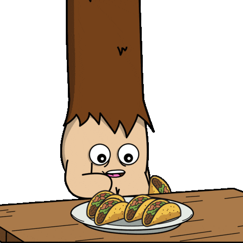 Hungry Foodie Sticker by Bored On Chain