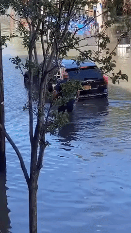 Hoboken Police Officer Rescues Elderly Driver Stranded in Floodwaters