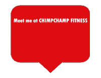 CHIMPCHAMPFITNESS meet me chimpchamp Sticker