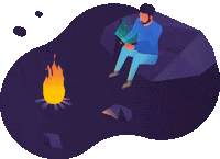 Webbio animation fire chill phone Sticker