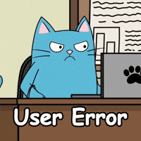 Frustrated Blue Cat GIF